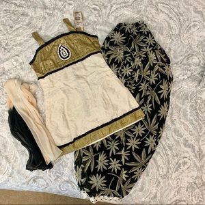 Little girls Pakistani Indian kids salwar shalwar kameez 3 piece